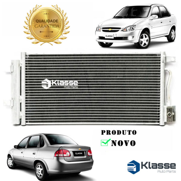 Condensador Do Ar Classic 2011 Em Diante Original - Denso - Imagem 3