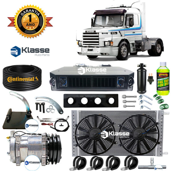 kit ar condicionado scania 112 / 113 24v Com suporte