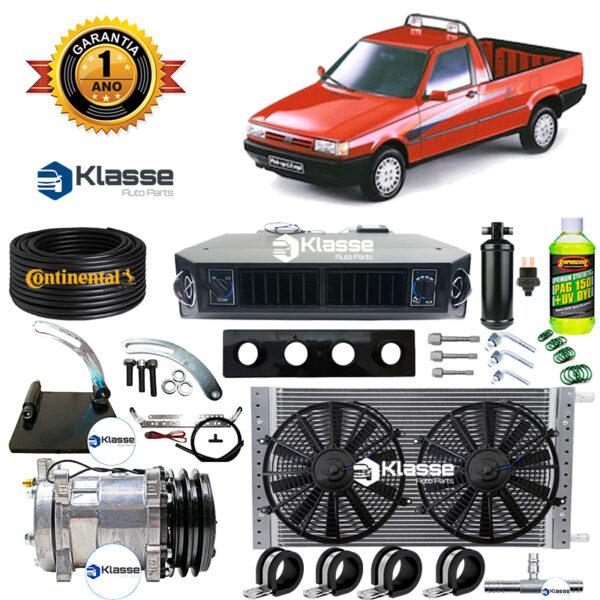 KIT AR CONDICIONADO AUTOMOTIVO  FIORINO + SUPORTE