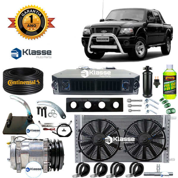 KIT AR CONDICIONADO AUTOMOTIVO FORD RANGER ANTIGA + SUPORTE
