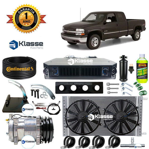 KIT AR CONDICIONADO AUTOMOTIVO CHEVROLET SILVERADO + SUPORTE