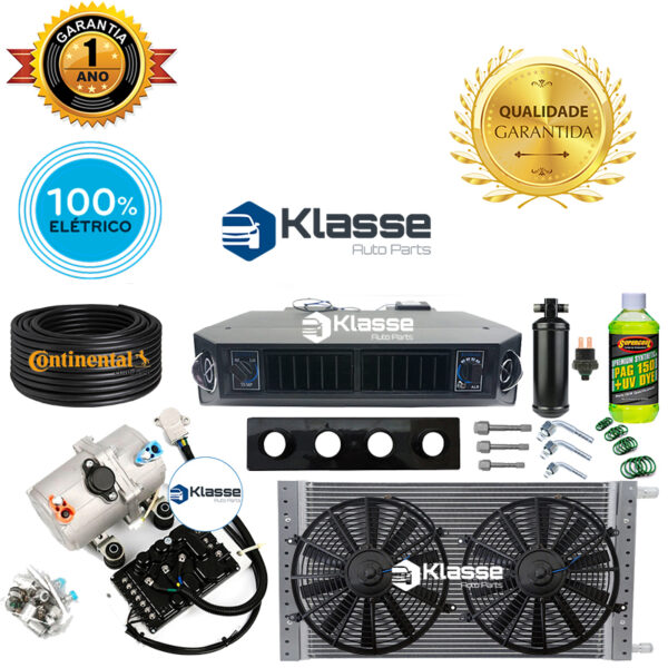 KIT AR CONDICIONADO ELETRICO UNIVERSAL DIVERSOS VEÍCULOS