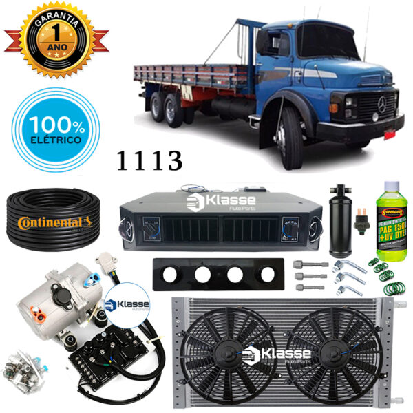KIT AR CONDICIONADO ELETRICO CAMINHÃO MERCEDES BENZ 1113