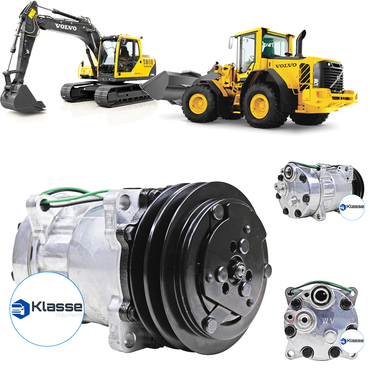 Compressor Do Ar Máquina Volvo Motoniveladora 140B-L110 7H15