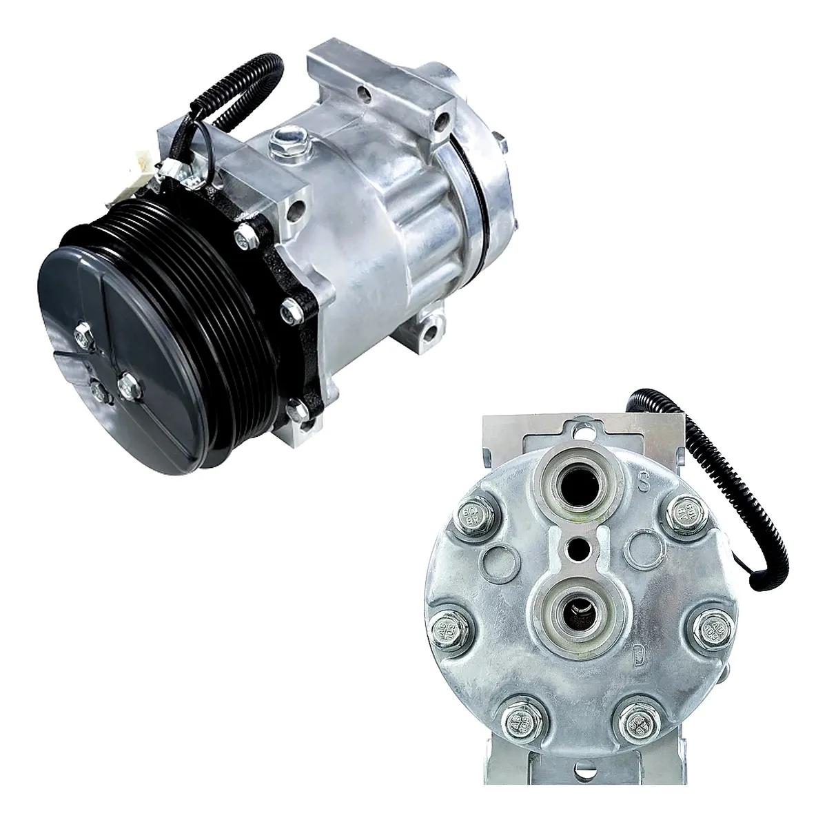 Compressor Ar Condicionado 7h15 Valtra /Massey Ferguson 12v