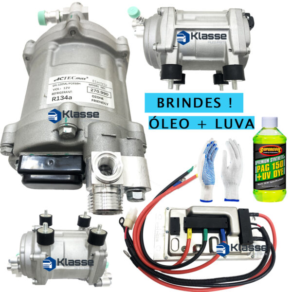 Compressor elétrico ar condicionado automotivo C/Modulo 24V