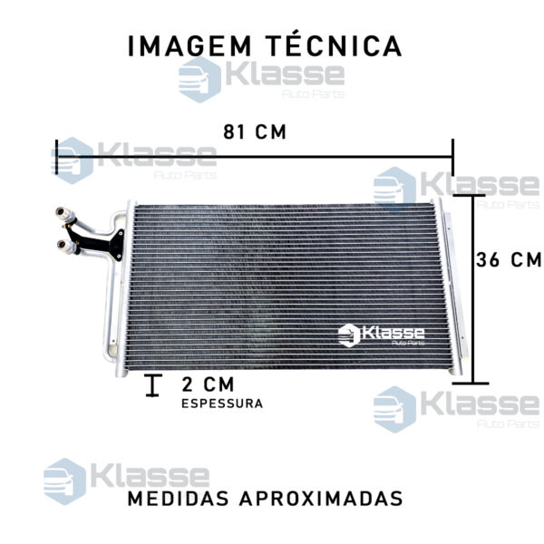 Condensador Ar Condicionado S10 / Blazer 1995 Em Diante - Imagem 5