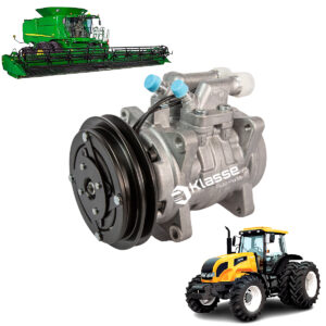 Compressor Ar Condicionado 10P15 Orelha 1A 12v Trator Valtra