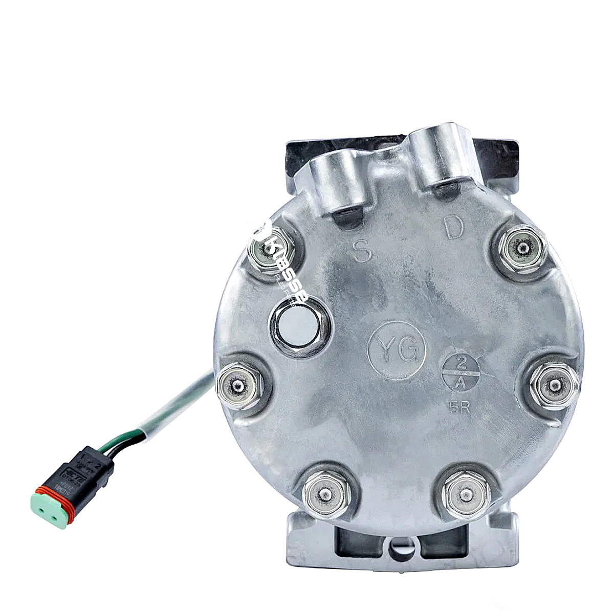 Compressor Ar Condicionado 7H15 Caminhão Scania 2013 Em Diante 24V 10PK - Imagem 2