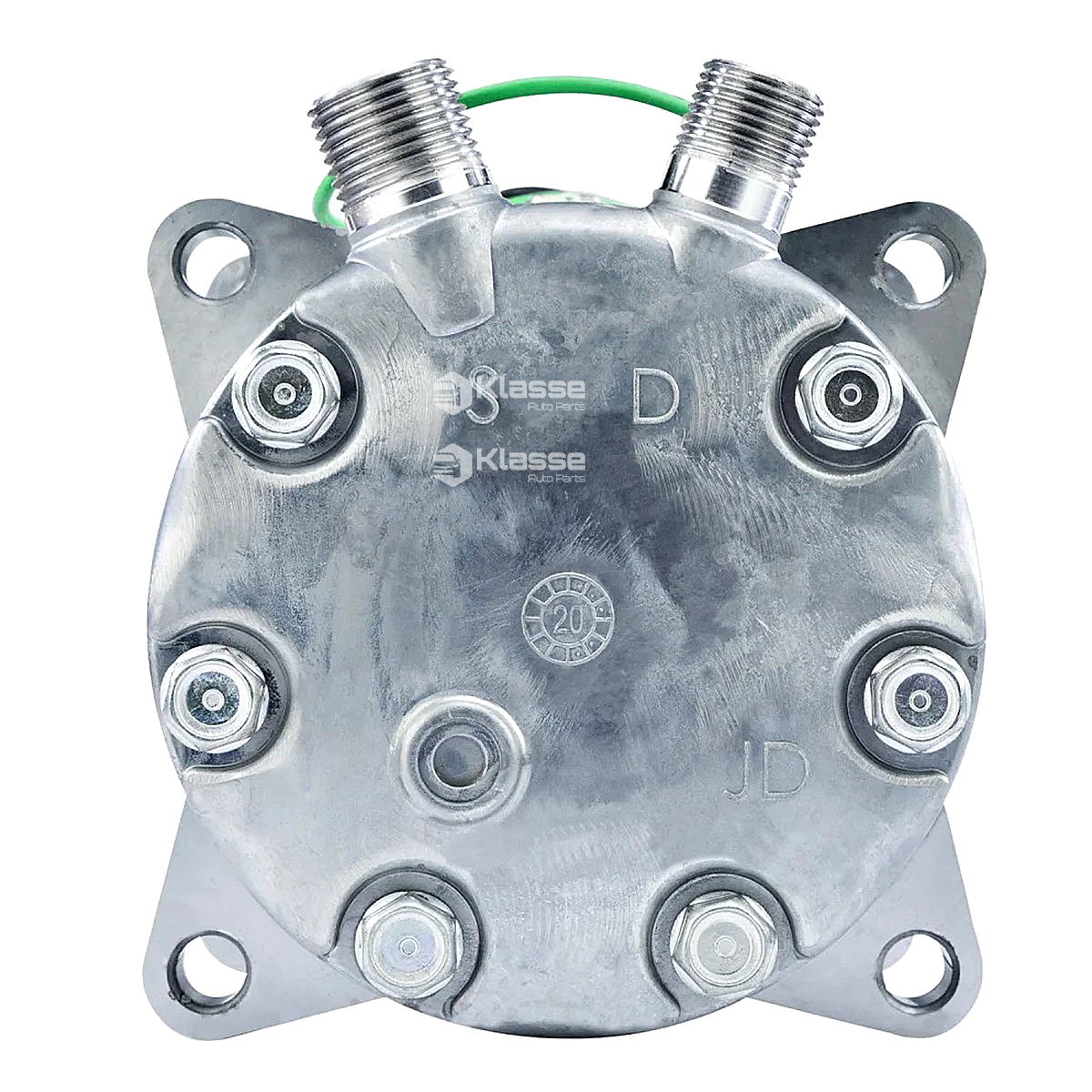 Compressor AC 7H15 8 Orelhas 24V 8PK 200cc Caminhão MAN - Imagem 5