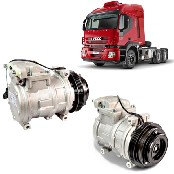 Compressor Ar Condicionado Stralis Eurostar 10PA17 4PK 24v