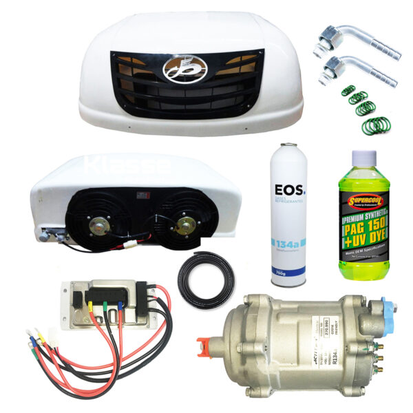 Kit Ar Condicionado Eletrico De Teto Completo Caminhoes 24v - Imagem 11